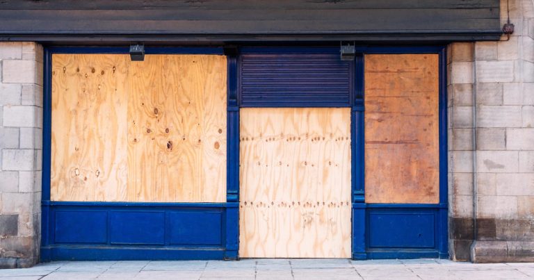 Emergency boarding up in Bartley